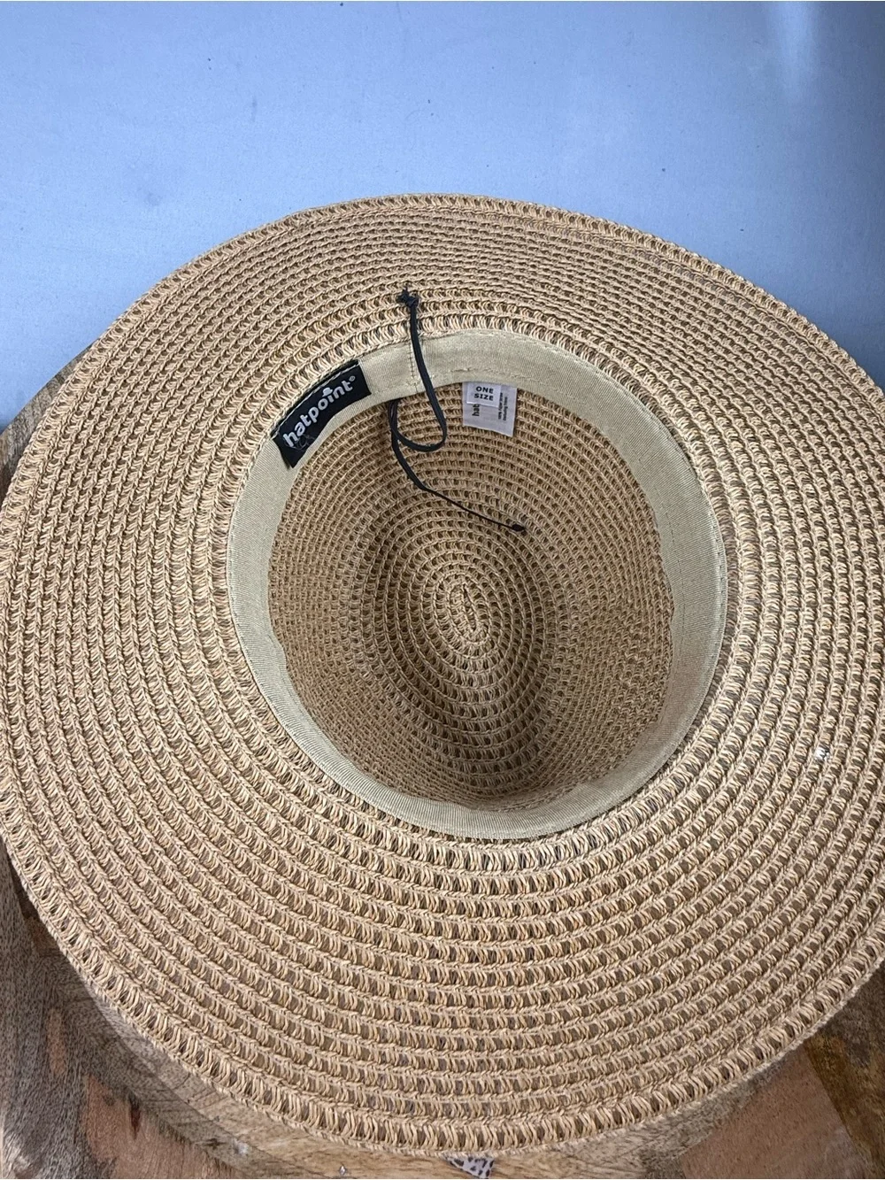 Hatpoint Wide Brim Straw Sun Hat Leopard Tie Boho Beach Resort Chic